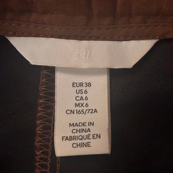 H&M Suede Shorts size 6 - Picture 3 of 3